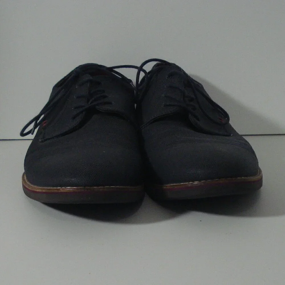CALL IT SPRING Oxford Shoes Men's Size 12 Blue Almond Toe Textured Canvas